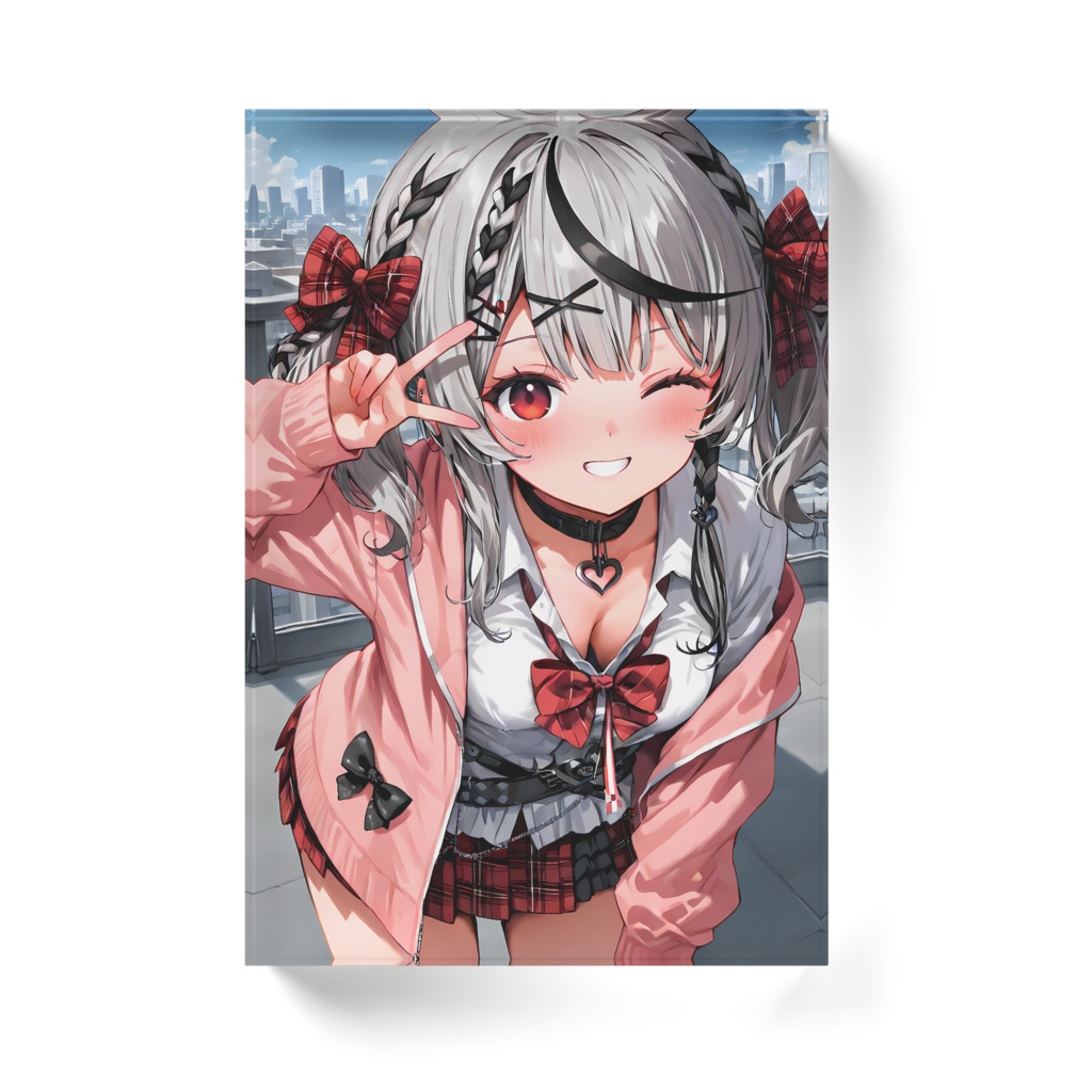 沙花叉クロヱ アクリルブロック ホワイトタイプ