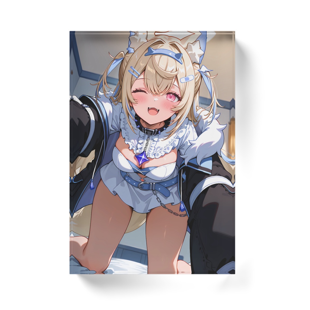 フワワ・アビスガード アクリルブロック ホワイトタイプ