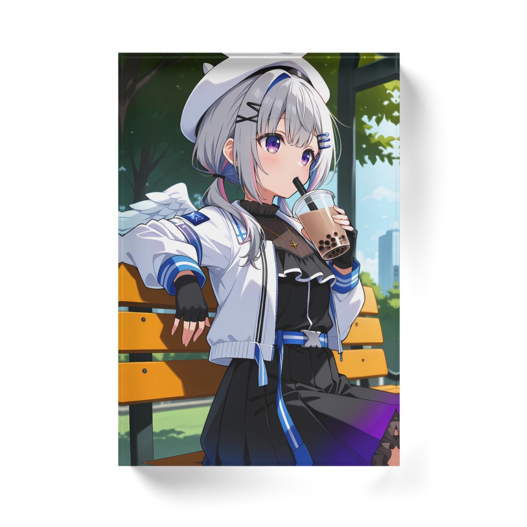 天音かなた アクリルブロック ホワイトタイプ