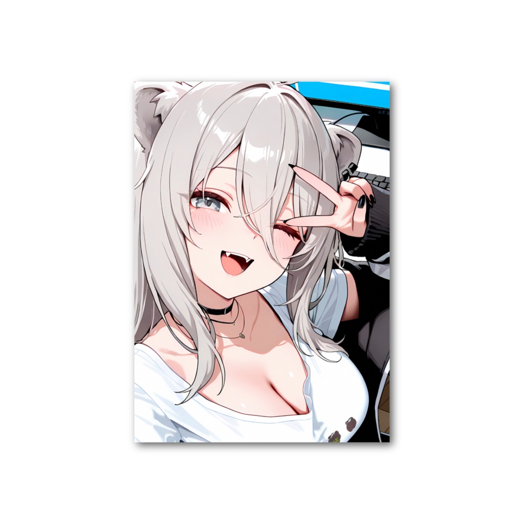 獅白ぼたん フォト風カード