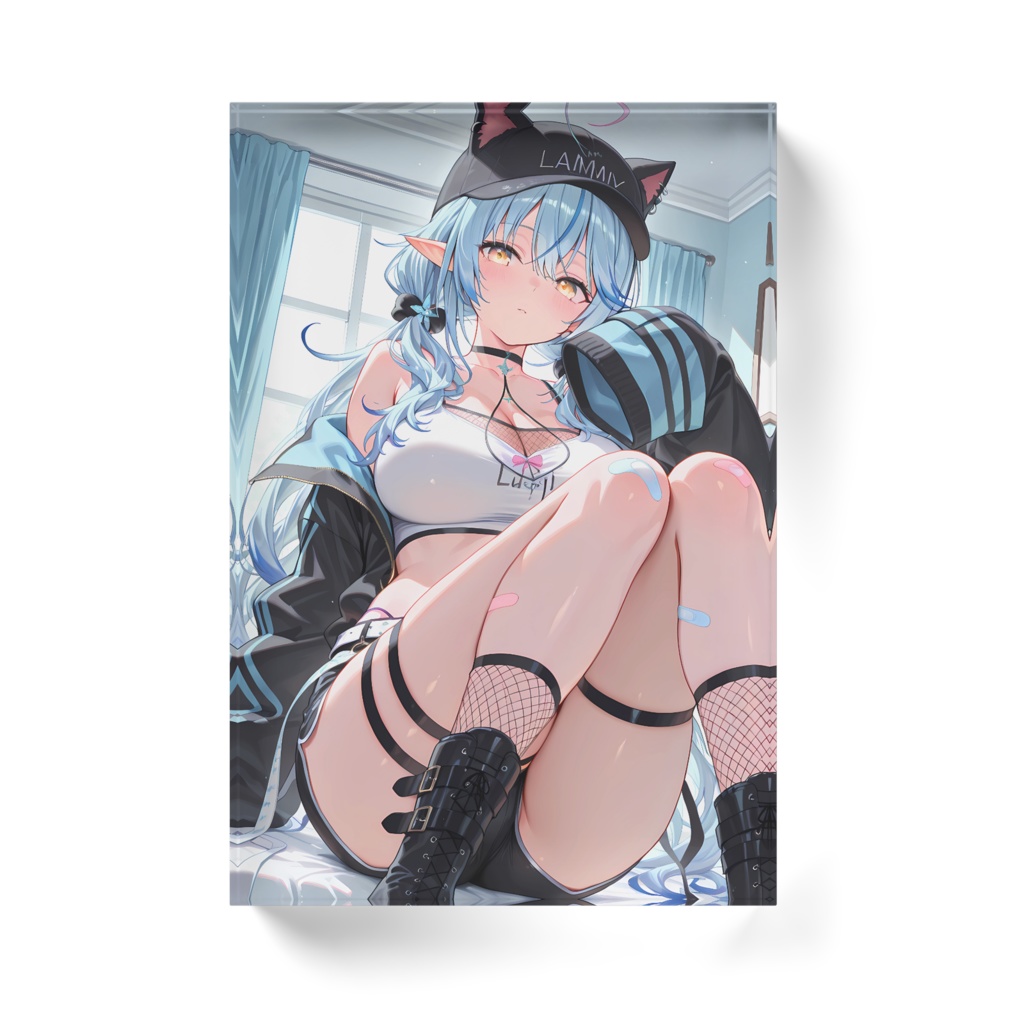 雪花ラミィ アクリルブロック ホワイトタイプ