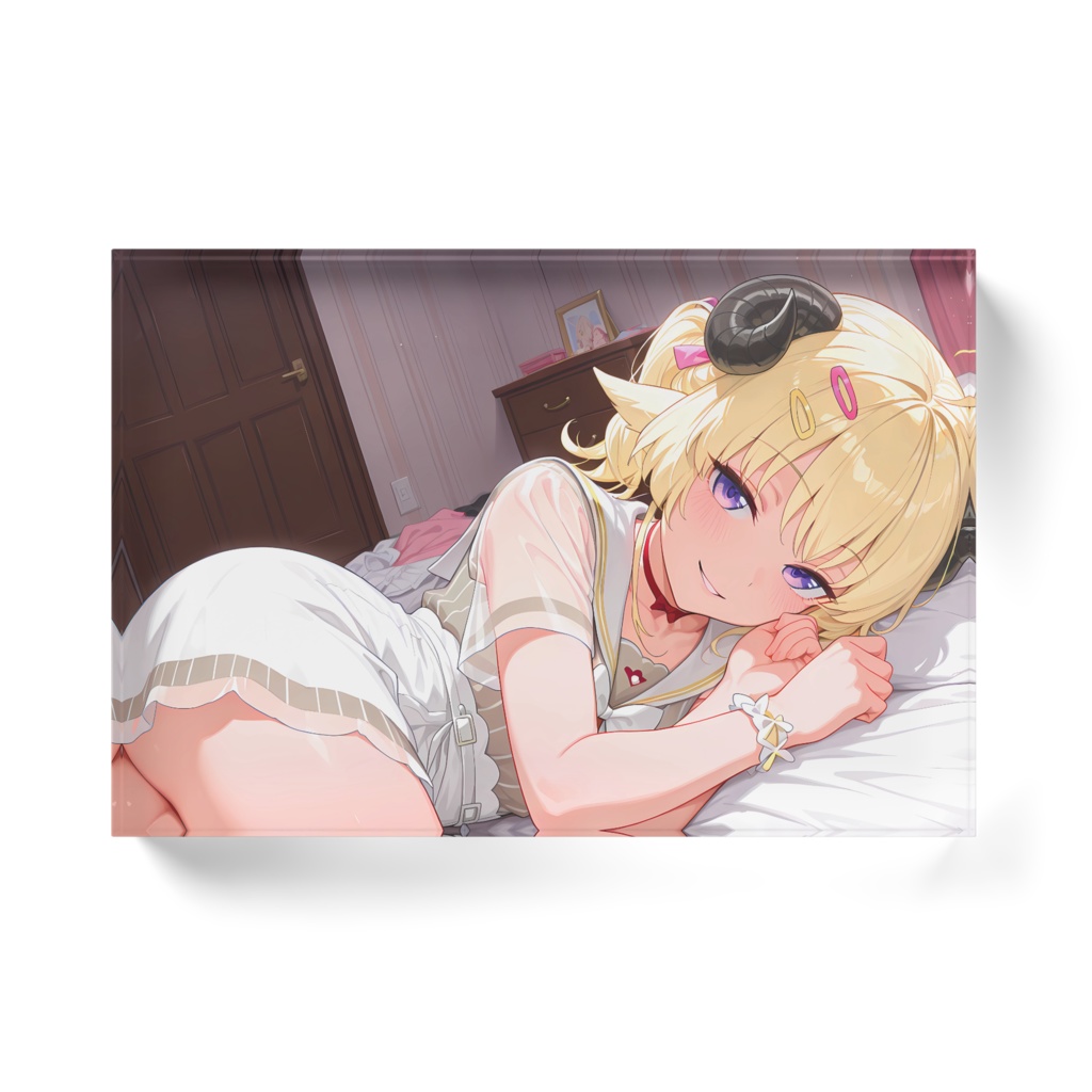 角巻わため アクリルブロック ホワイトタイプ