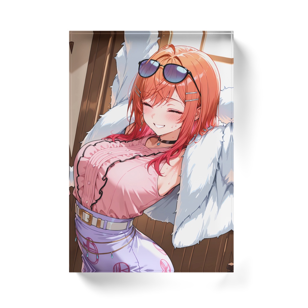 一条莉々華 アクリルブロック ホワイトタイプ