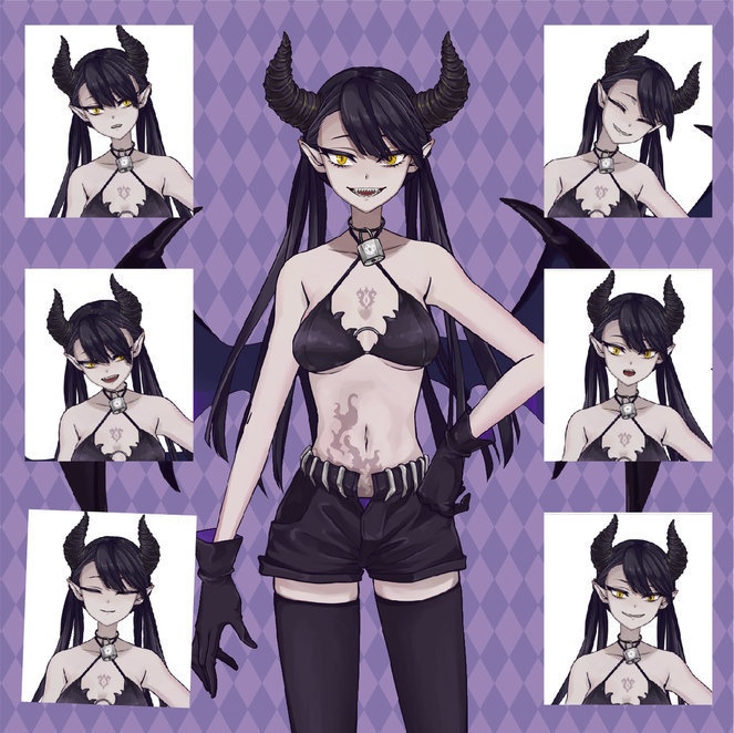 【vtubestudio】悪魔の女の子■書き出しモデル