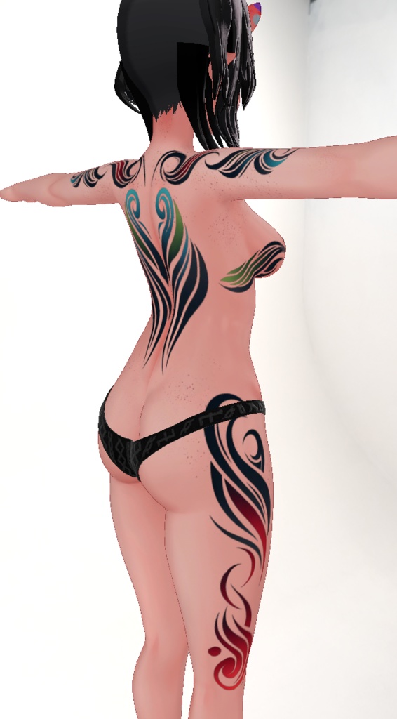 【Tribal Tattoos】Uruki「ウルキ」4K Body Texture Set 部族入れ墨 テクスチャ/HD