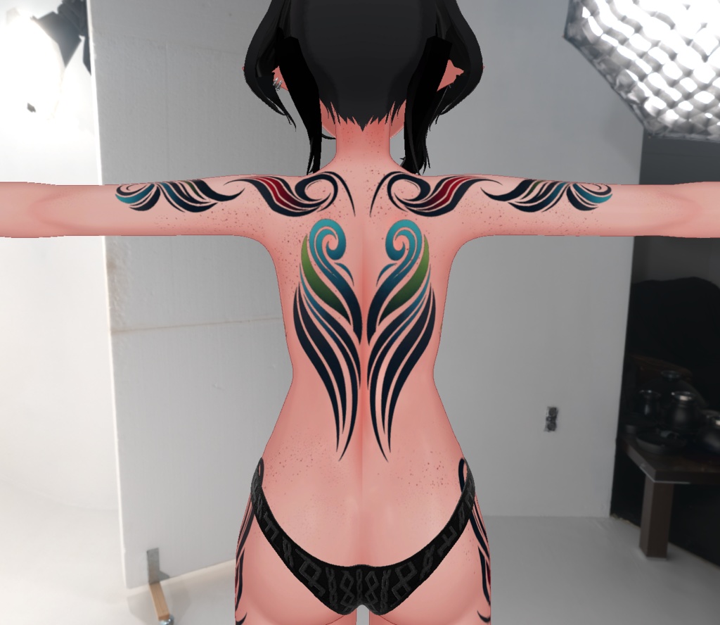 【Tribal Tattoos】Uruki「ウルキ」4K Body Texture Set 部族入れ墨 テクスチャ/HD