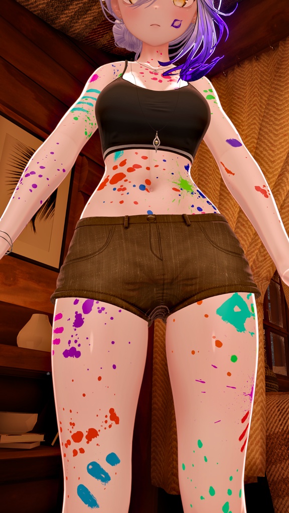 【Mayo Skins】Mayo「まよ」4K Paint Blot Texture Set ペイント テクスチャ/HD