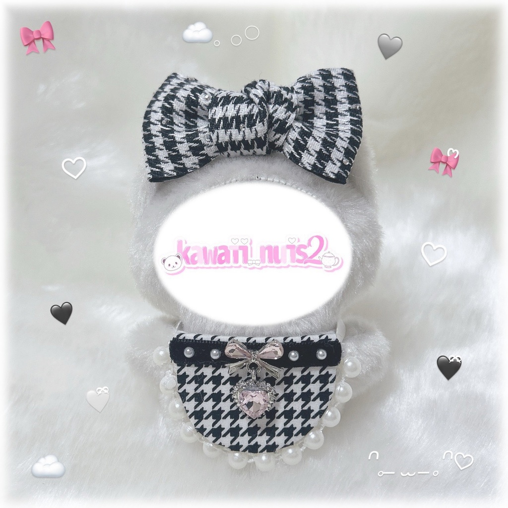 🤍千鳥柄スタイ🖤