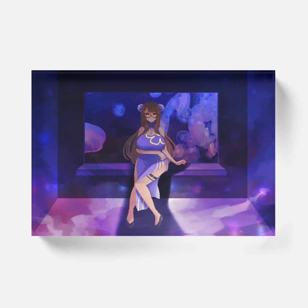 長閑優アクリルブロック【海月水槽】