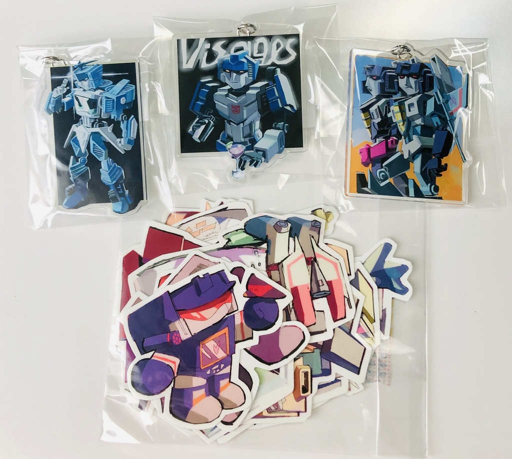 TF　アクキー３つ＋おまけシールセット