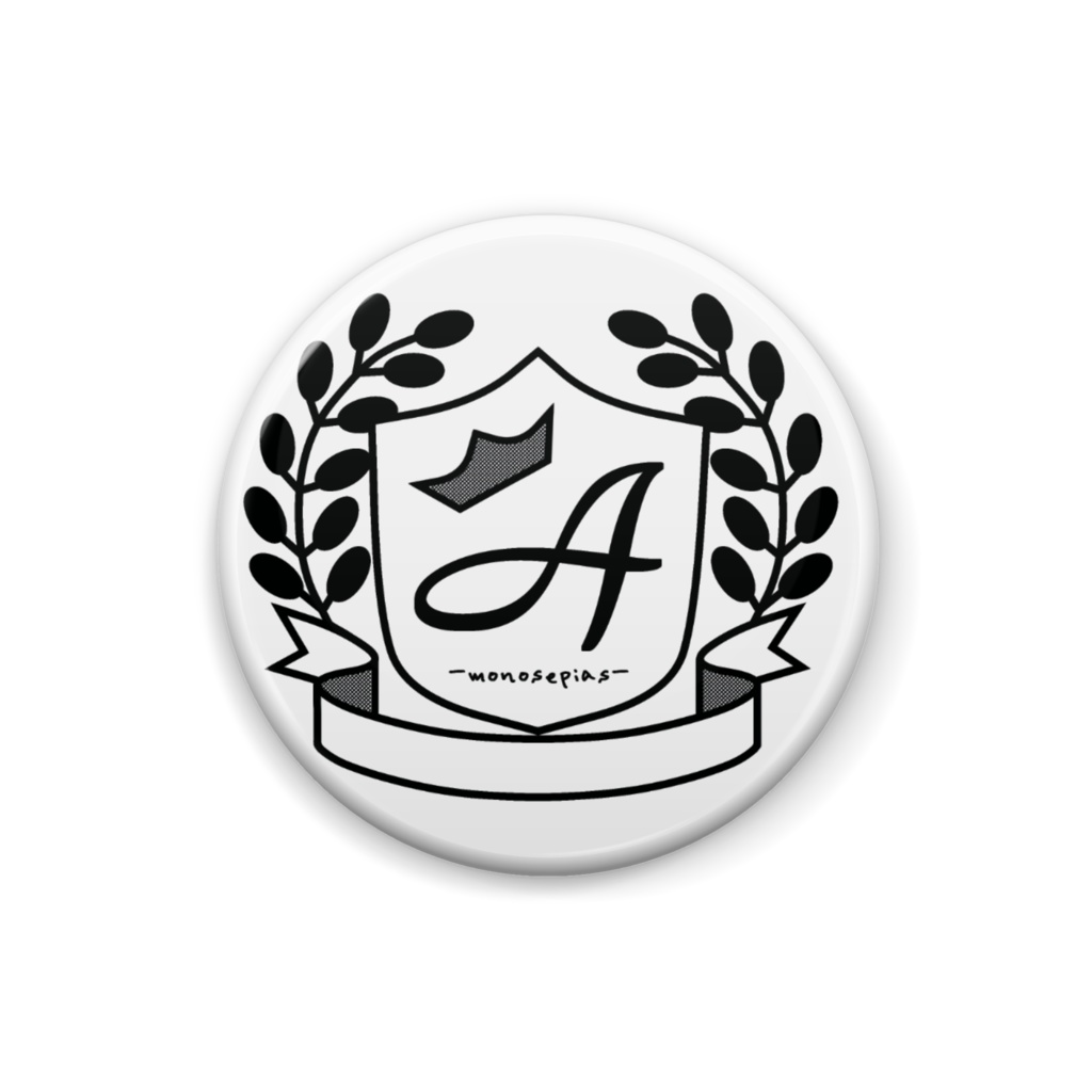 ロゴ缶バッチ　25mm　全4色