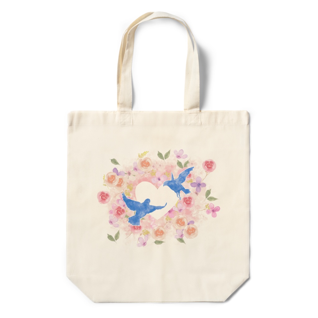トートバッグ Deep Love for Blue Birds|Tote Bag DLBB