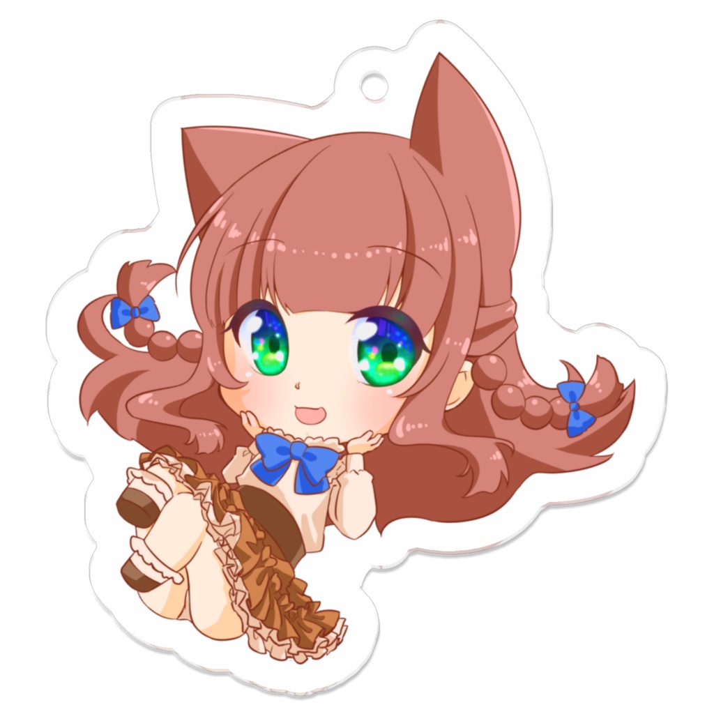 アクリルキーホルダー「ごろん」|Acrylic key ring ”Goron”