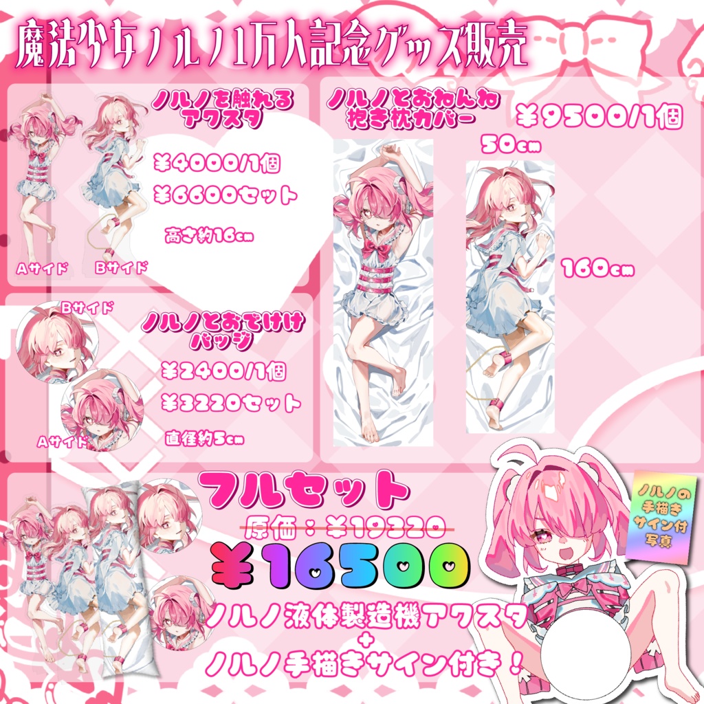魔法少女ノルノ1万人記念グッズ
