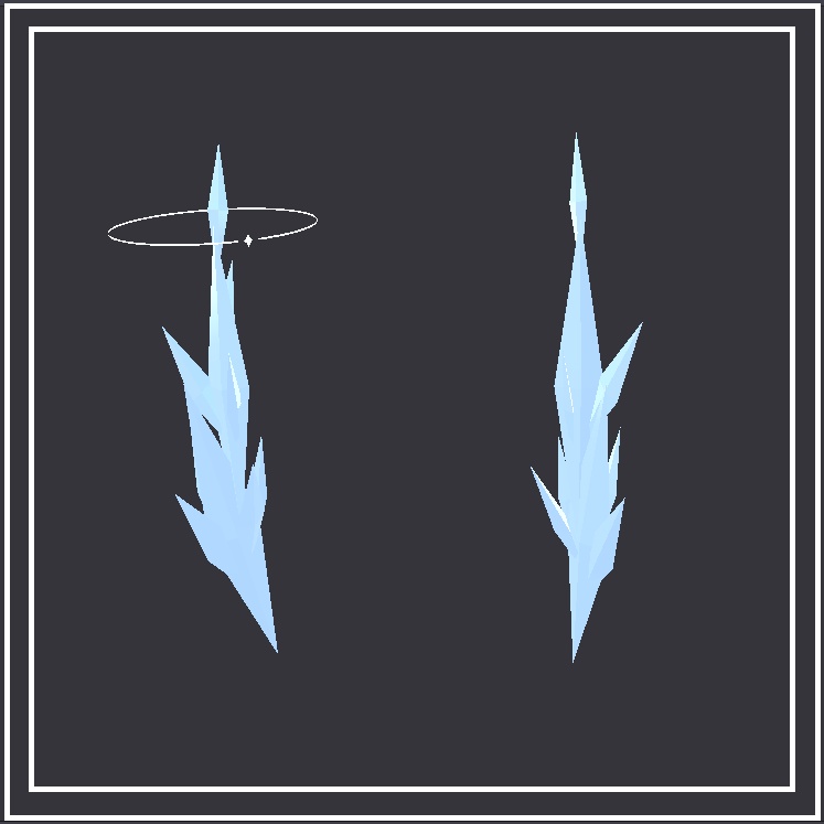 【オリジナル3Dモデル】氷結の角