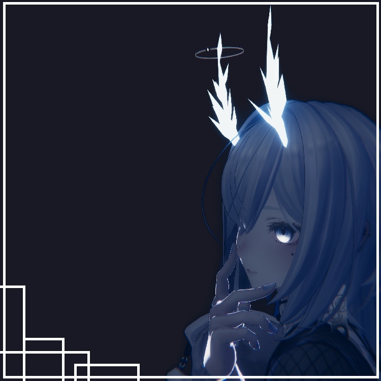 【オリジナル3Dモデル】氷結の角