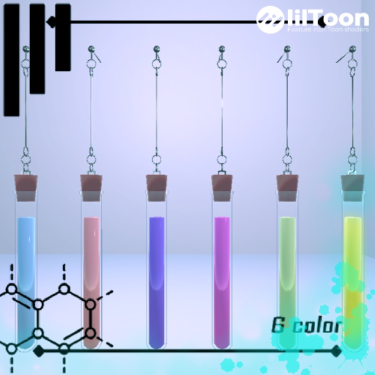 【試験管のイヤリング】Test tube Earring🧪