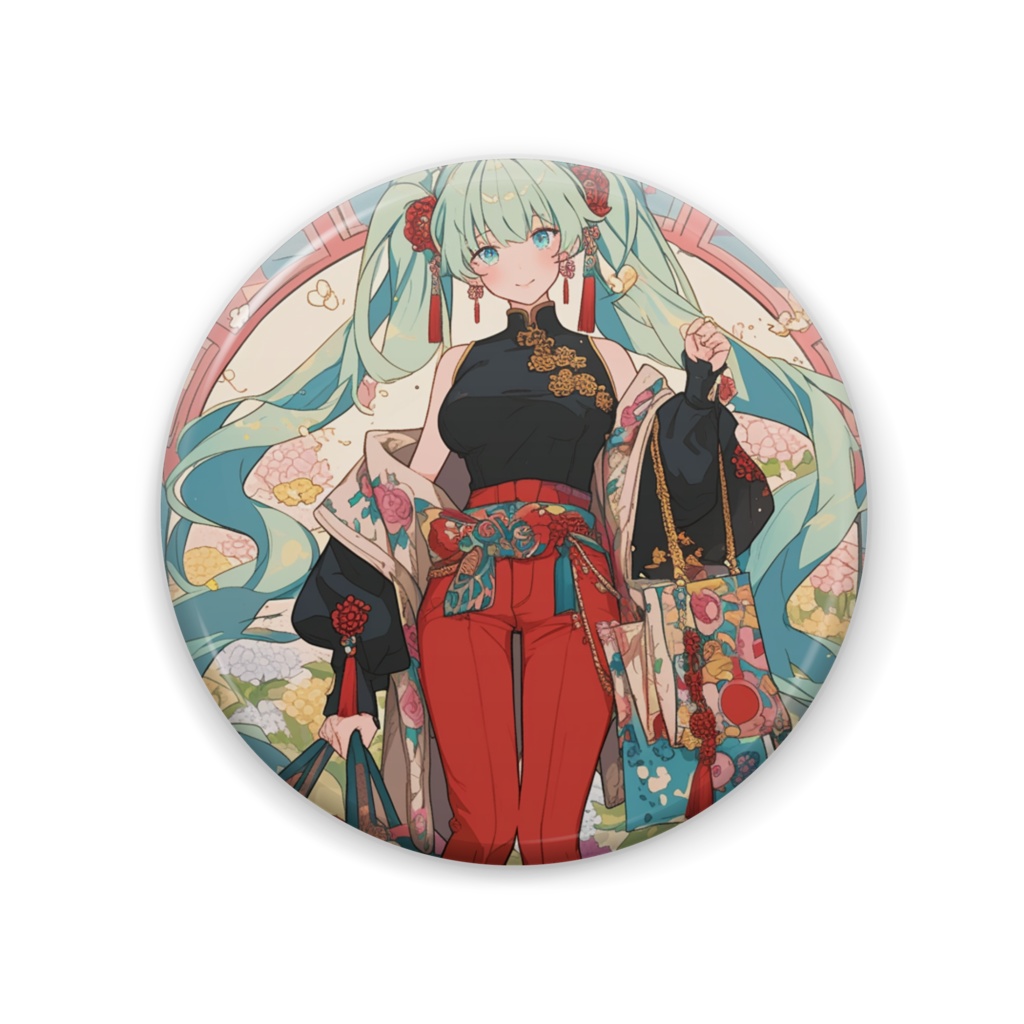 初音ミク缶バッジ