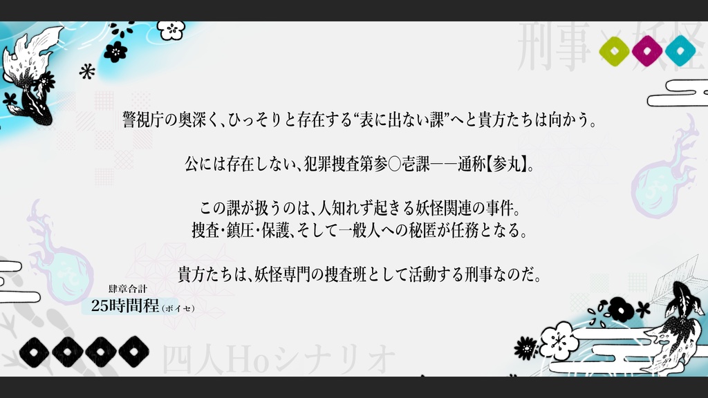 『警視庁刑事部 犯罪捜査第参〇壱課』 -COC6版 SPLL:E198109