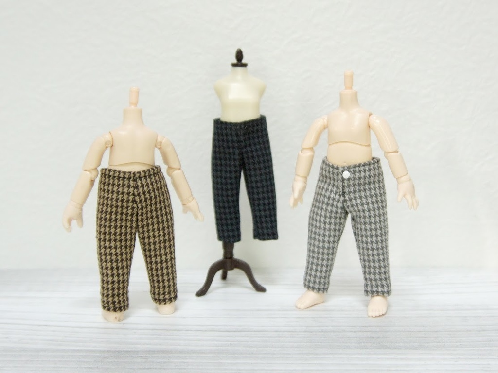 千鳥柄パンツ