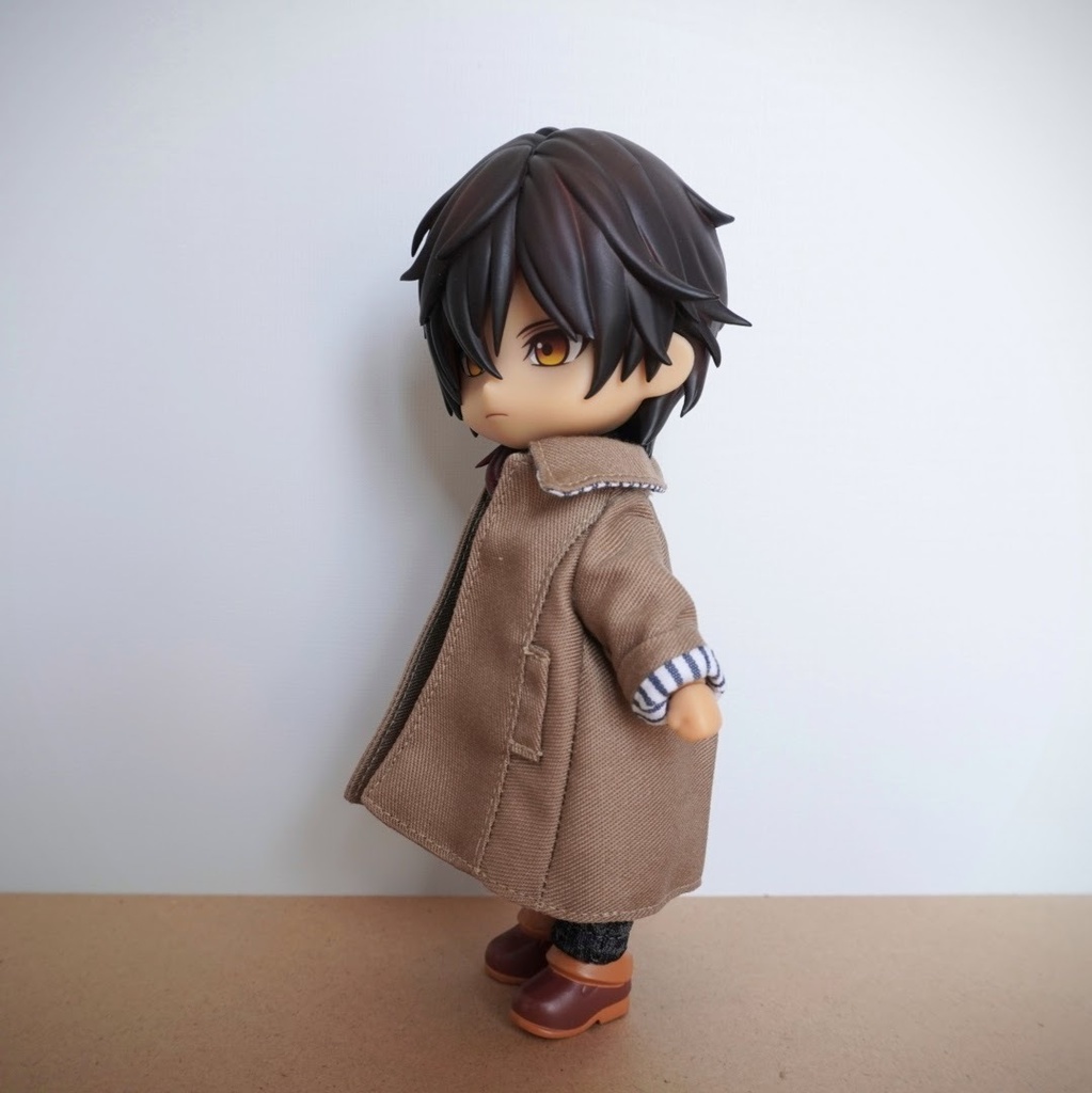 ステンカラーコート モカベージュ