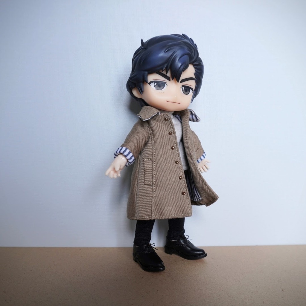 ステンカラーコート モカベージュ