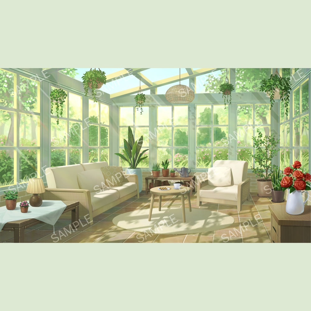 【配信背景】Vtuber向け‧配信部屋‧サンルーム/【Streaming Background】Sunroom