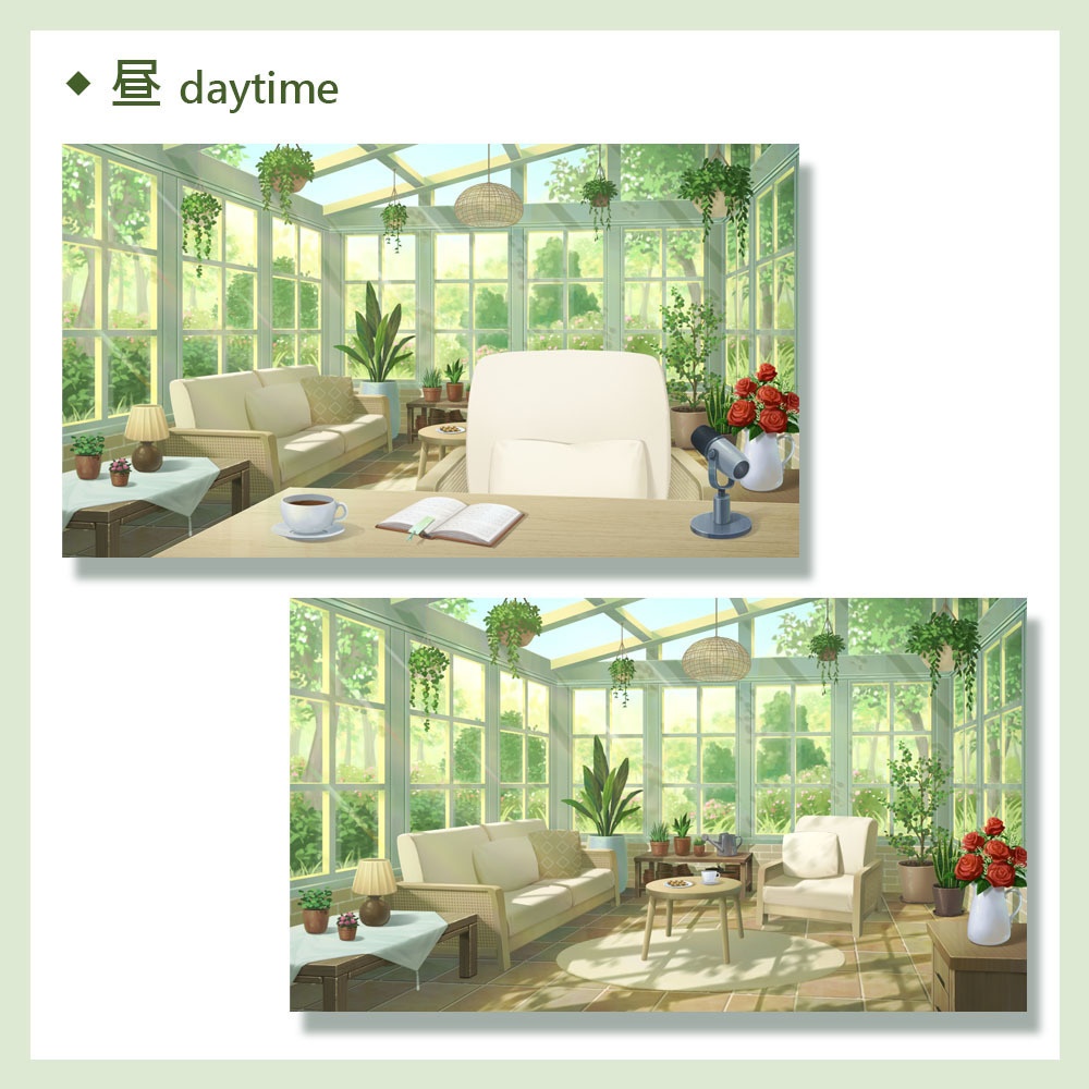 【配信背景】Vtuber向け‧配信部屋‧サンルーム/【Streaming Background】Sunroom