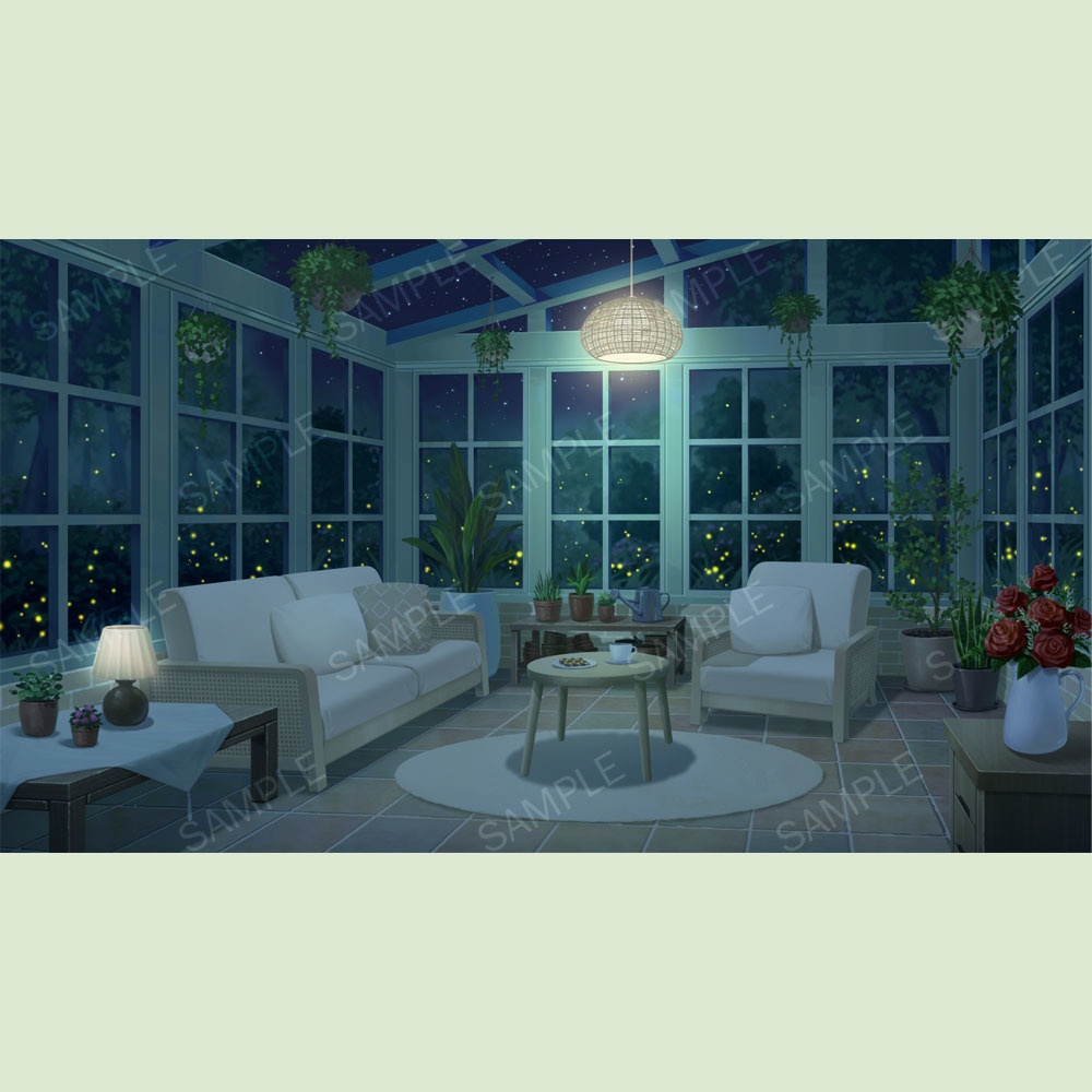 【配信背景】Vtuber向け‧配信部屋‧サンルーム/【Streaming Background】Sunroom