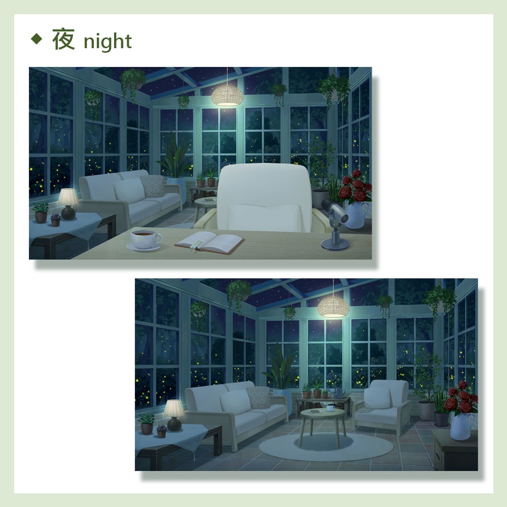 【配信背景】Vtuber向け‧配信部屋‧サンルーム/【Streaming Background】Sunroom