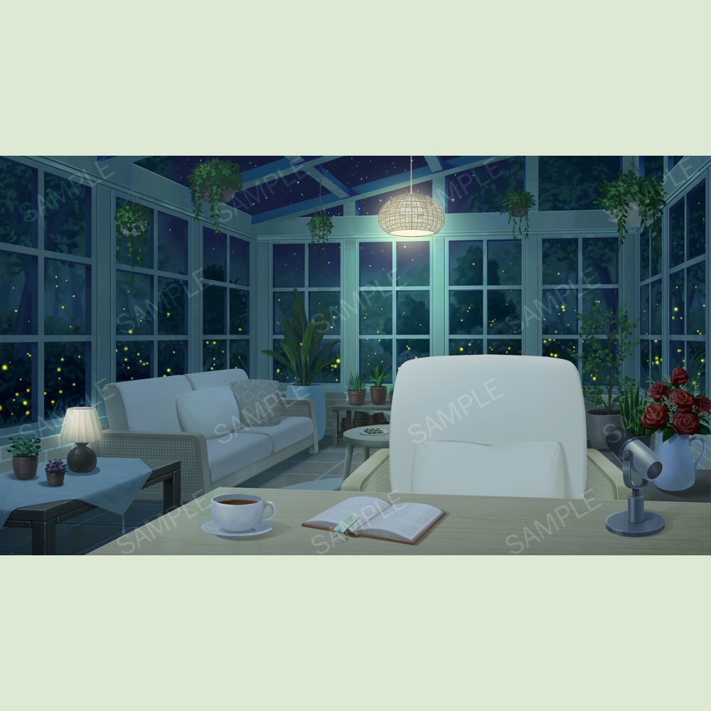 【配信背景】Vtuber向け‧配信部屋‧サンルーム/【Streaming Background】Sunroom