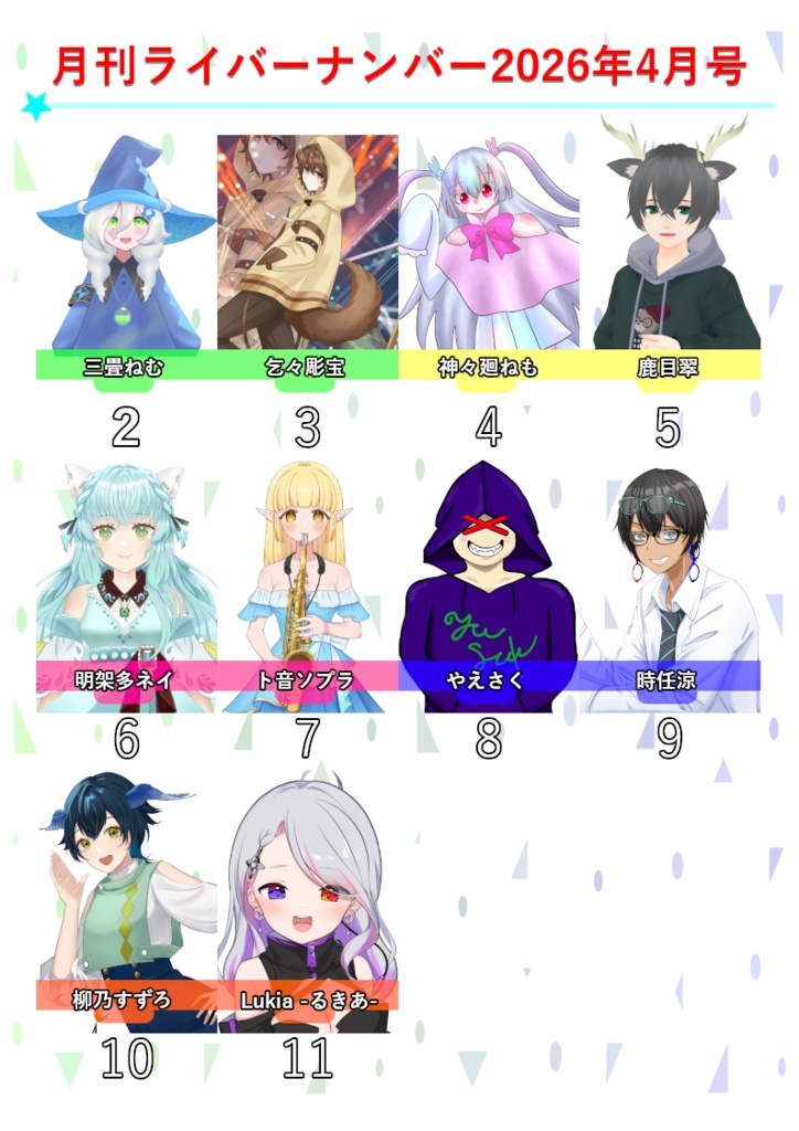 月刊ライバーナンバー2026年4月号