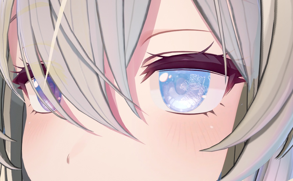VRChat 瞳テクスチャ 瞳の中の雪の結晶 ミルティナ対応