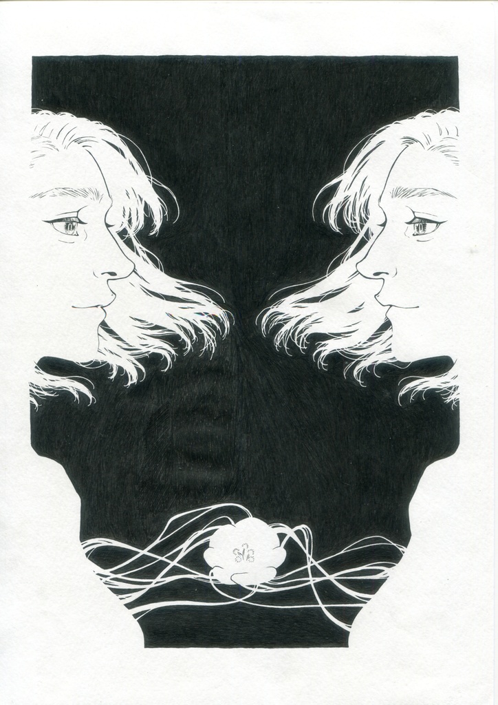 ボールペン画「愛」