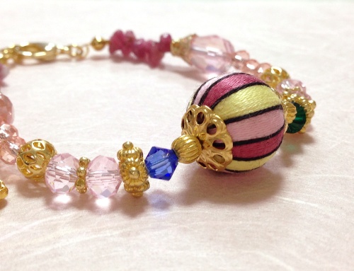 宗三左文字イメージ巻き玉ブレスレット