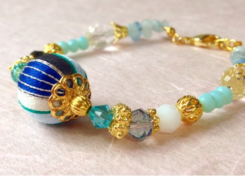 江雪左文字イメージ巻き玉ブレスレット