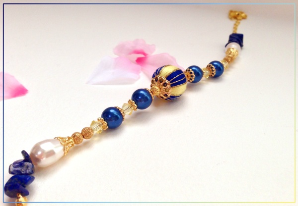 三日月宗近イメージ巻き玉ブレスレット