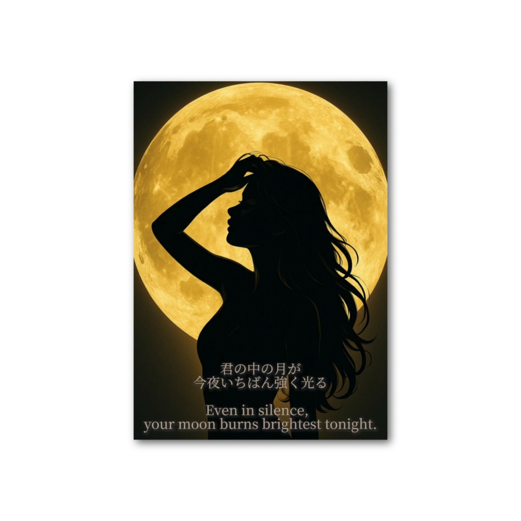 #月と彼女 – 君の中の月|Kenmax Poetry Works 詩画作品