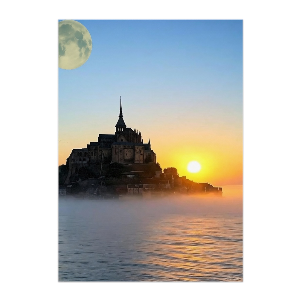 【ポスター】Sanctuary at Dawnlight – 黎明に浮かぶ聖域