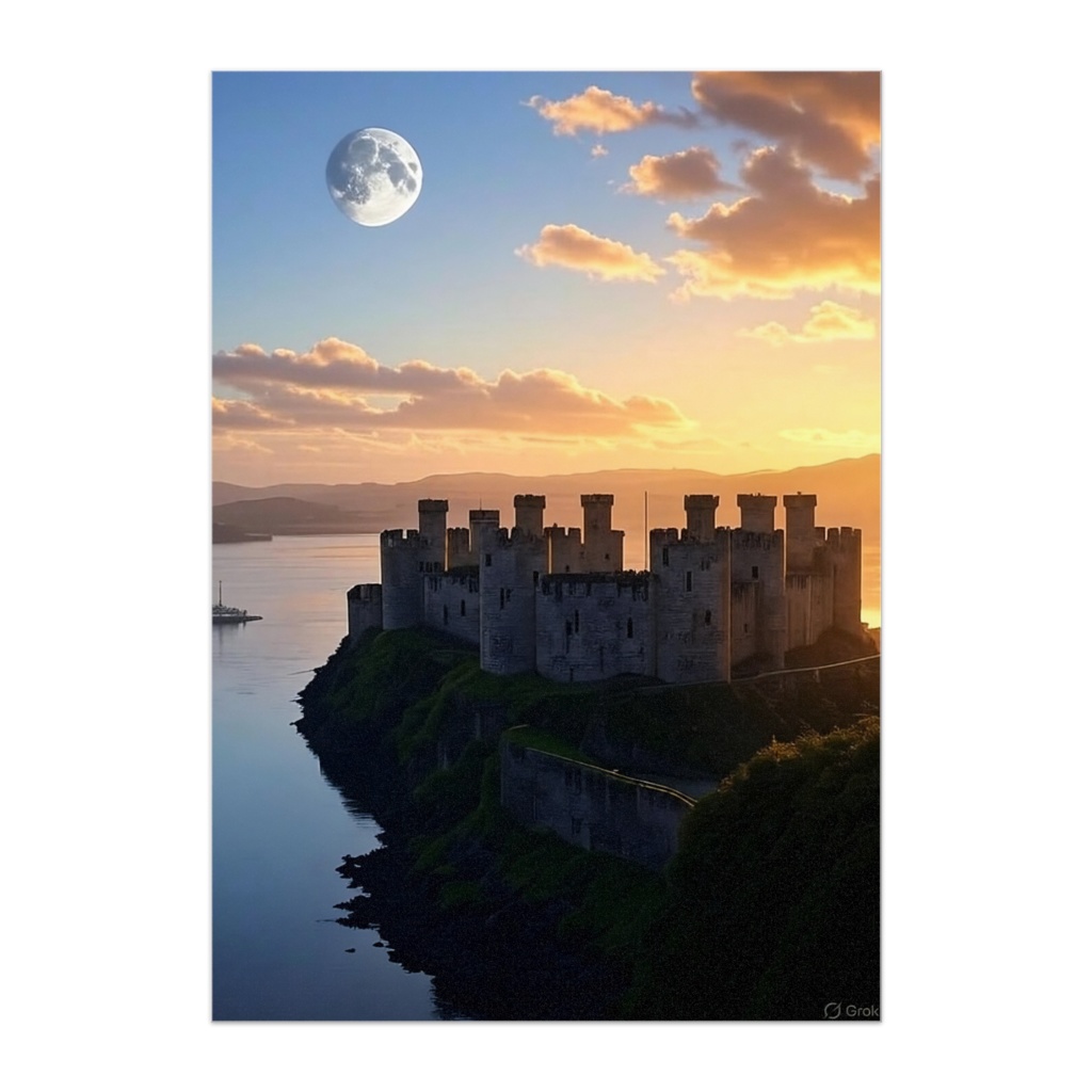 【ポスター】The Golden Fortress – 黄金に染まる古城