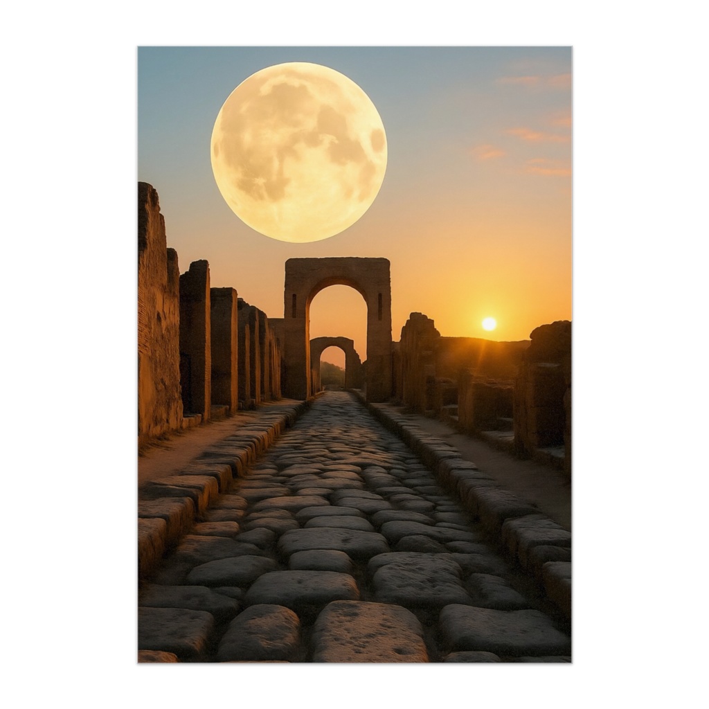 【ポスター】Moonlit Path of Eternity – 月光が照らす永遠の道