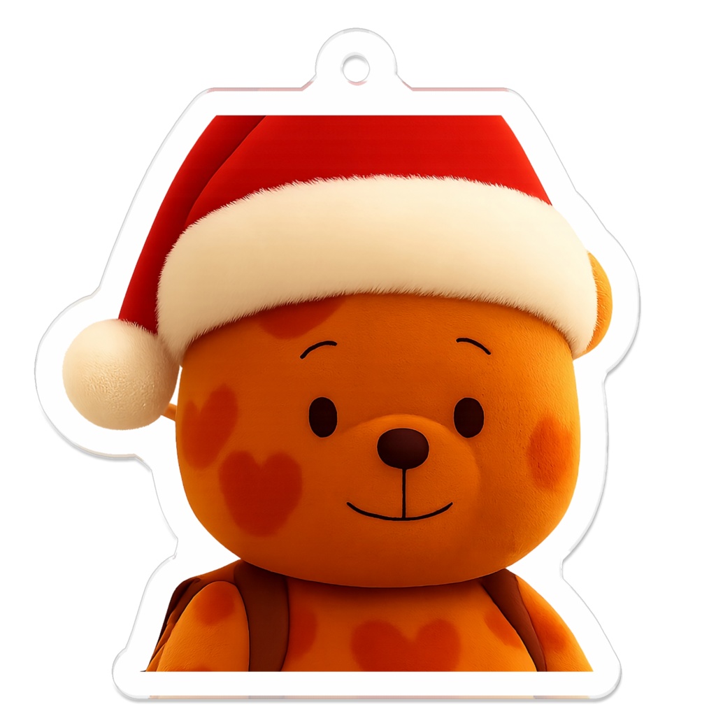 ハートベア アクリルキーホルダー(Christmas)