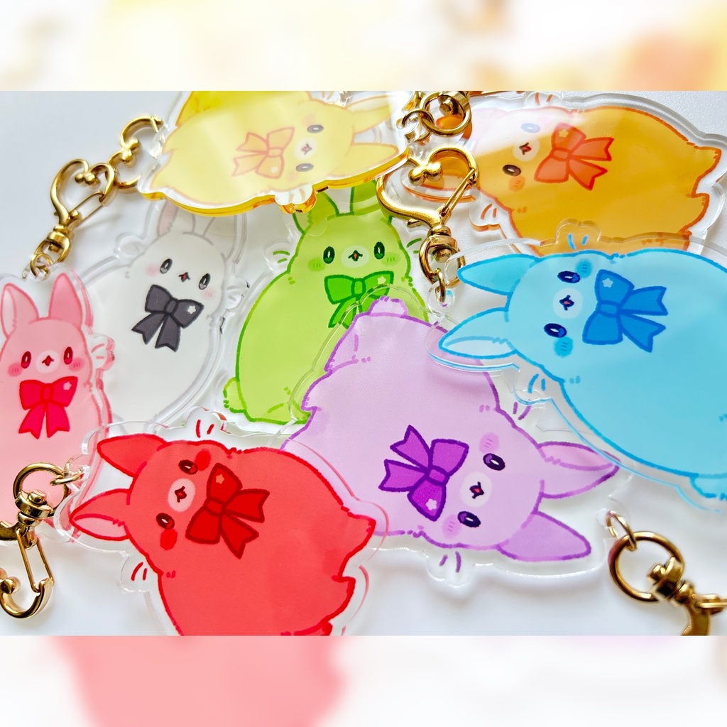 推しうさちゃんアクリルキーホルダー