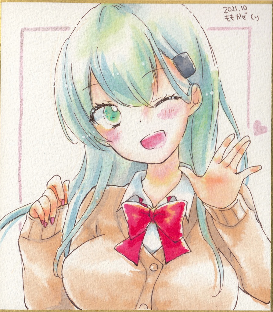 艦これ　ミニ色紙【鈴谷】