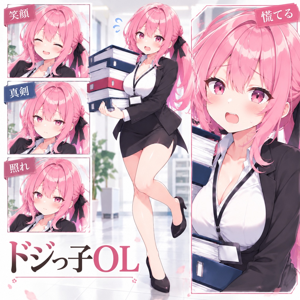 【立ち絵素材247】ドジっ子OL