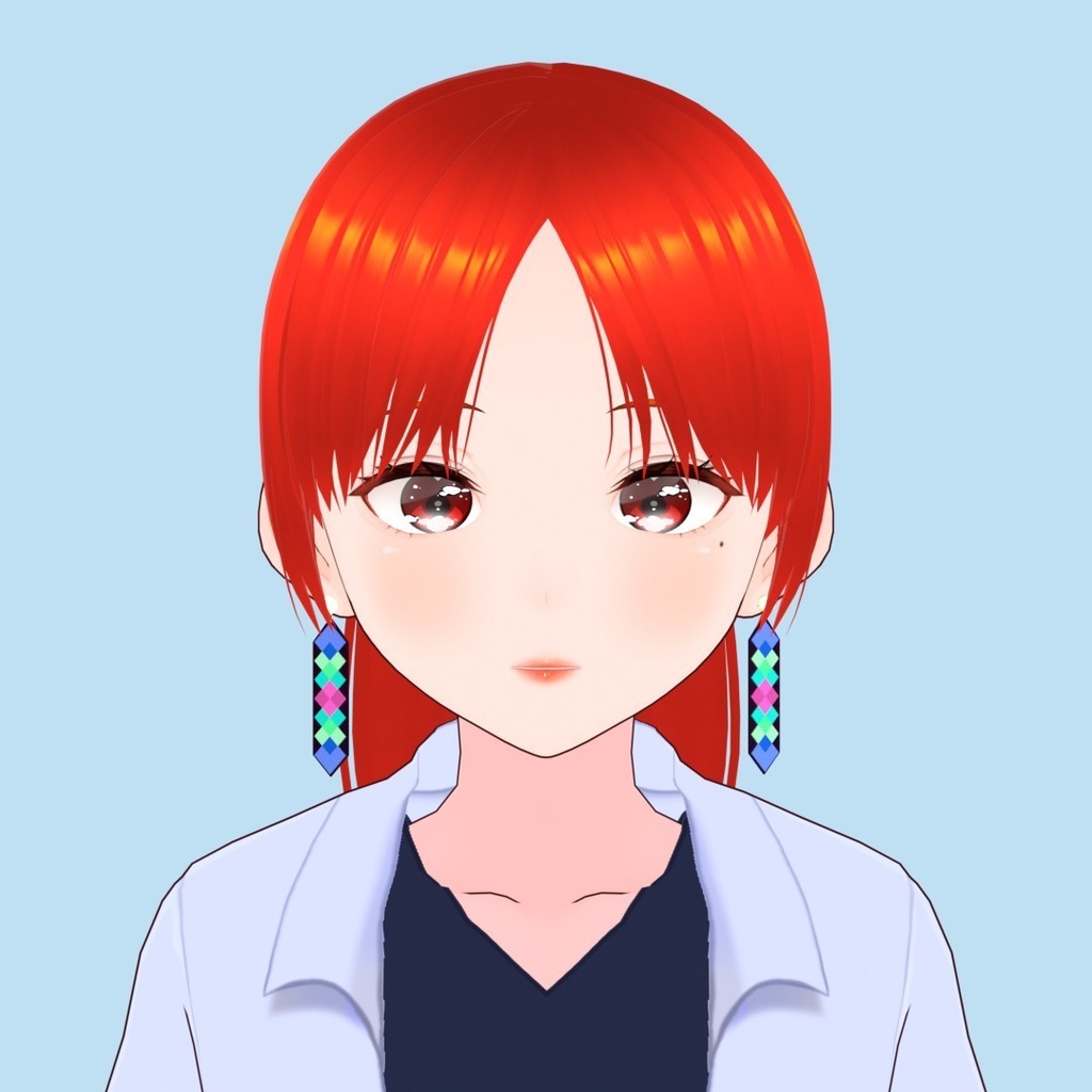 【3Dアバターアクセサリー】カラーインレイピアス