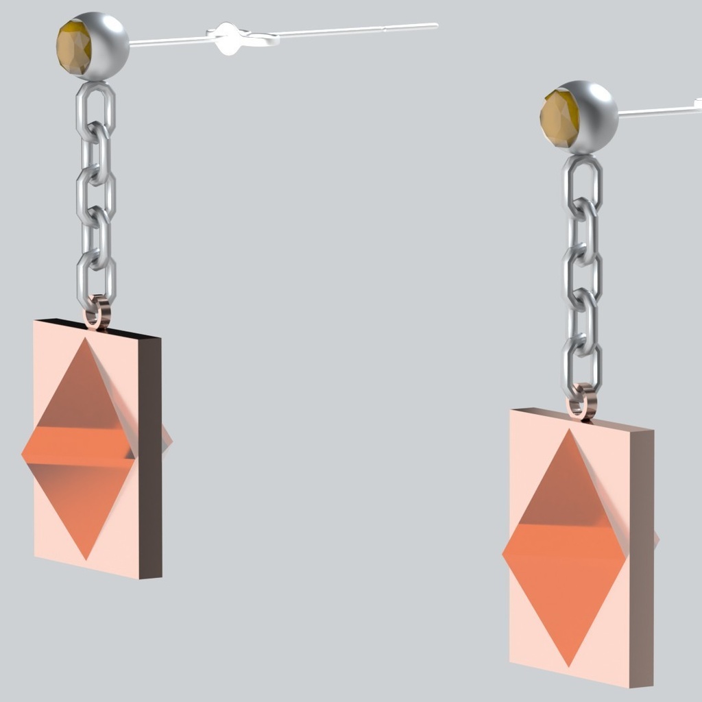 【3Dアバターアクセサリー】ファセットチェーンアクセント