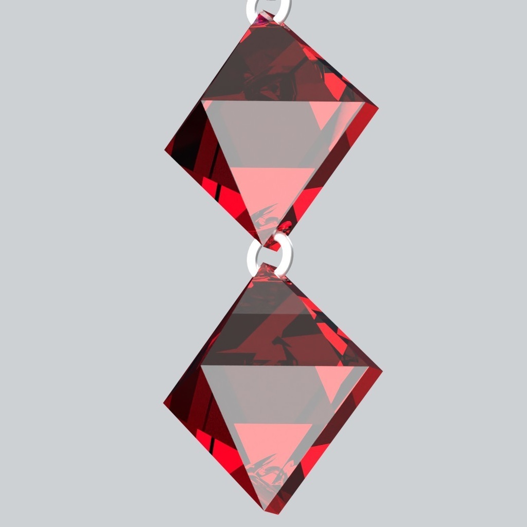 【3Dアバターアクセサリー】スパークルドロップピアス