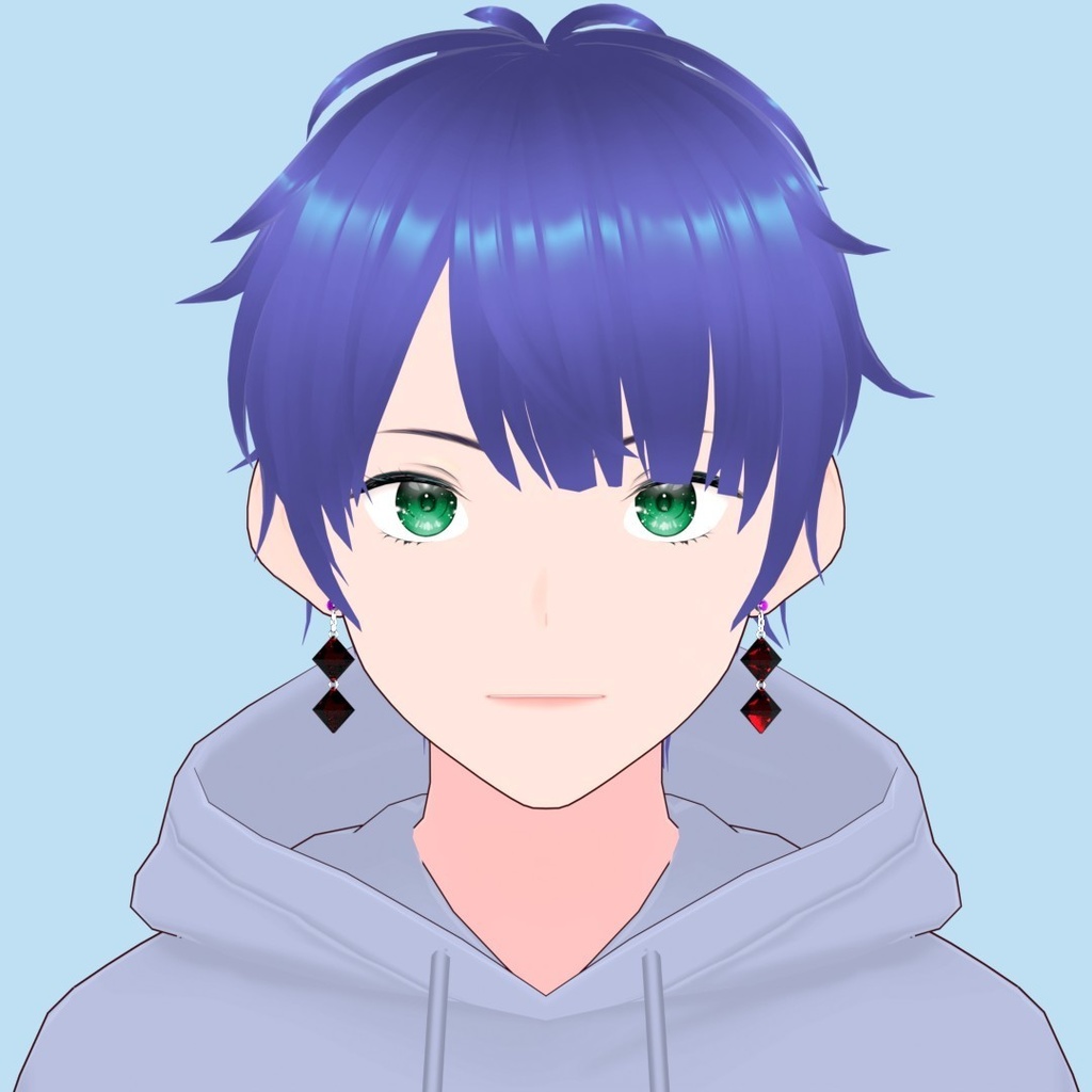 【3Dアバターアクセサリー】スパークルドロップピアス