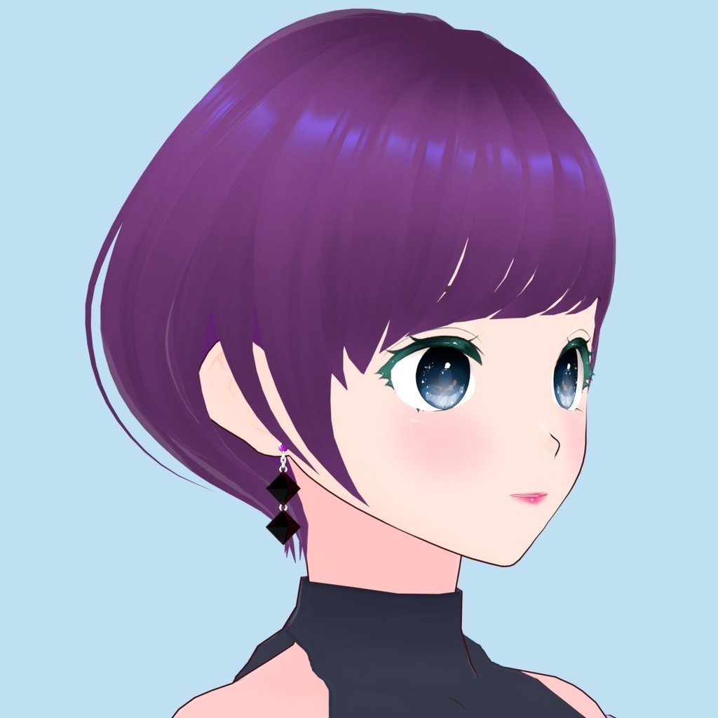 【3Dアバターアクセサリー】スパークルドロップピアス